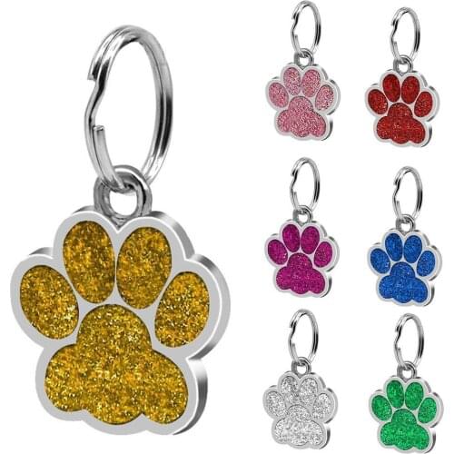 Pet Tag Claw Shape Decorative Durable Paw Dog ID Tag for Hiking