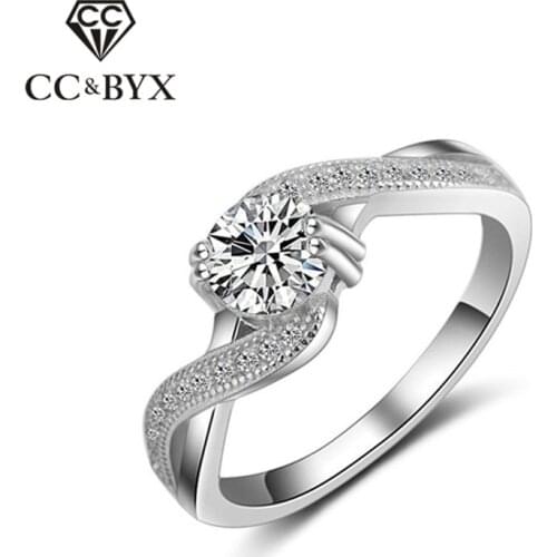 CC Classic Rings For Women Wedding S925 Silver Ring Luxury Jewelry High Quality Engagement Anillos Mujer Drop Shipping CC812