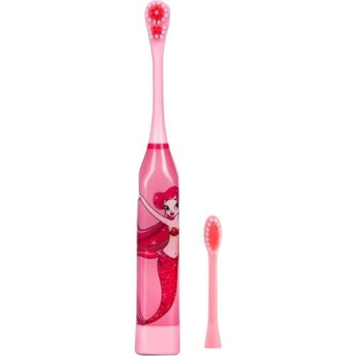1pc 1160 Cartoon Children Electric Baby Toothbrush Tooth Electric Brush Teeth With 2pc Double-sided Replacement Head