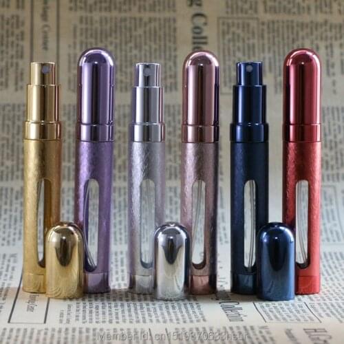 12ml Perfume Bottles Portable Glass Fine Mist Spray Pump Bottle Makeup Tools 6pcs/lot