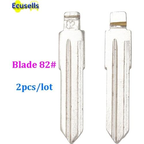2PCS/lot Universal Flip Remote Key Blade 82# Car Key Blank For Vauxhall Opel With Left Groove NO. 82 HU46 fly key