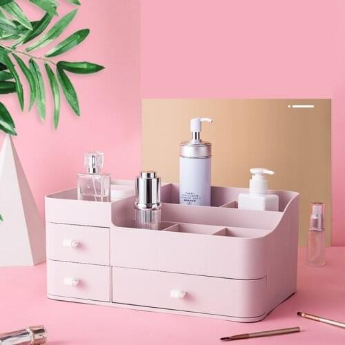 Home Drawer Cosmetic Storage Box Large Desktop Dresser Shelf Dormitory Skin Care Product Organizing Storage Box