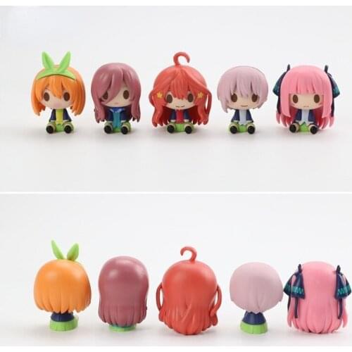 The Quintessential Quintuplets Nakano Nino Miku Nakano Yotsuba Animation Action Figure Doll Collection Desktop Ornaments