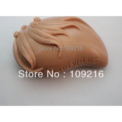 Wholsale!!1pcs Eucalyptus (ZX1529) Handmade Soap Mold Crafts DIY Mold