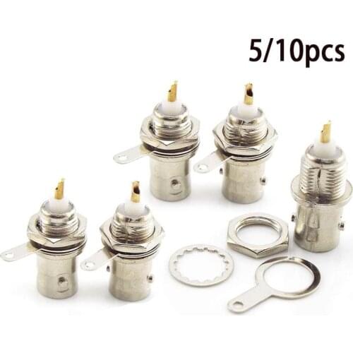 BNC Female Connectors Adapter Panel Chassis Mount Coaxial Cable Monitor Accessories For Welding Machine Parts