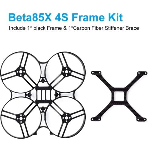 BETAFPV Beta85X 4S Cine Whoop Kit Black Frame Stiffener Brace of Carbon Fiber for 1105 Brushless Motor Beta85X Cine Whoop Drone