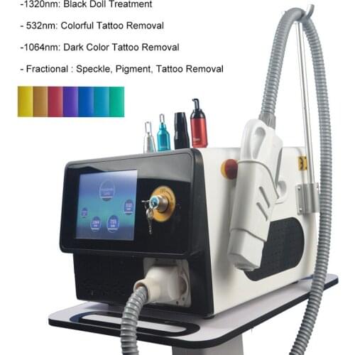 2021 New Year sale Q Switch Nd Yag Laser Tattoo Removal Beauty Machine Pigments Removal 1064nm 532nm 1320nm