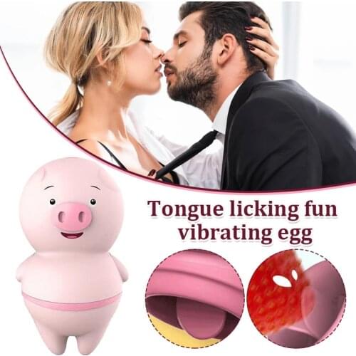 Hot Tongue Licking Masturbation Device Licking Pig Girl With Clitoris Fun Vibrating Egg Stimulation Frequency Adult