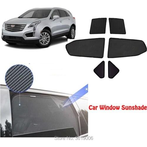 6pcs High-end custom For Cadillac XT5 2016-2018 card type magnetic car curtain sun shade car window shade car styling