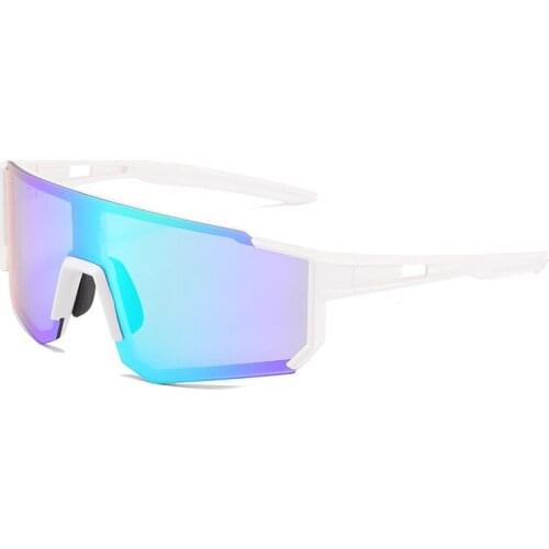 2021 mens cycling glasses dazzle color large frame sunglasses eye protection Sunglasses Womens outdoor sports glasses