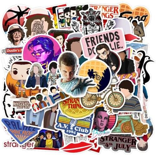10/30/50pcs/Set Stranger Things TV Show Graffiti Lable Stickers Decal For Refrigerator Computer Guitar Car Motorcycle Notebook