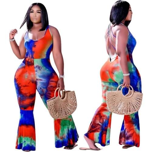 One Piece Outfit Women Fashion Round Collar Sexy Backless Office Lady Casual Plus Size Jumpsuits 4xl Wholesale Dropshipping