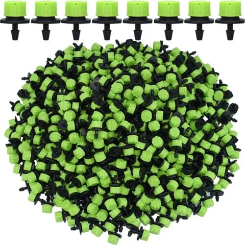 KESLA 30-1000PCS 4/7mm Adjustable Dripper Garden 1/4 inch Micro Emitter Irrigation Nozzle Greenhouse Yard Watering Flower Lawn
