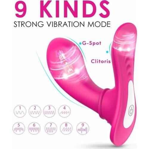 New 9 Vibration Speeds Waterproof Vibrating G Spot Vagina Clit Stimulator Silicone Rechargeable Adult Sex Toys For Women Couples