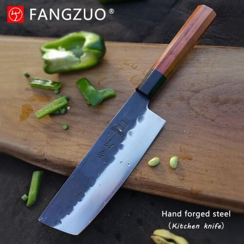 New Hand forged Chef Knife Stainless Steel kitchen Knife Japanese Santoku Knives Sharp Cleaver Slicing Steak knife Cooking Tool