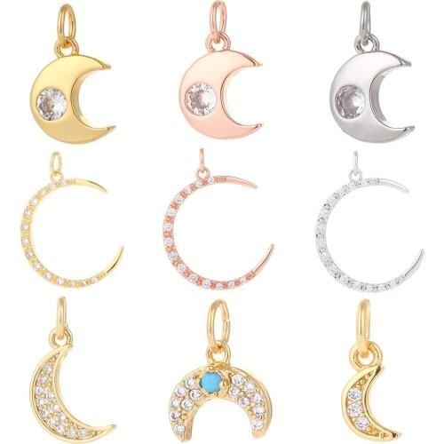 Star Moon Pendant Charms for Jewelry Making Sun Cute Charm Jewelry Charms for Earrings Necklace Bracelet Make Gold Copper