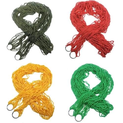 Portable Nylon Hanging Bed Mesh Net Swing Sleeping Camping Travel Hammocks