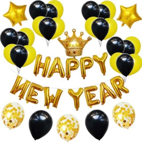 Supplies Inflatable Balls Reveal Party Happy New Year Anniversary Decoration Metallized Balloons Engagement Weddings Accessories