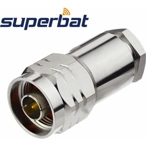 Superbat N Type Plug Straight Connector Clamp for RG214 RG8 LMR400 CFD400 RF Coaxial Connector