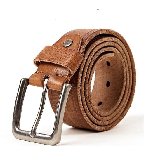 561 New Fashion Mens wide Belt men and Women Cowhide Leather Belts Pure Leather Male Belt