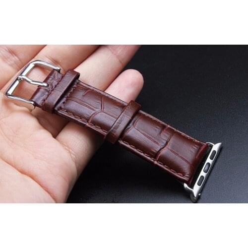 Genuine Leather Strap For Apple Watch band Series 1/2/3/4/5/6Swristband For iWatch SE 42 38mm 40mm 44mm