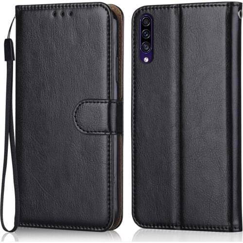 Folio Luxury Leather Case for On Samsung Galaxy A90 5G SM-A908B SM-A908N 6.7'' Wallet Stand Flip Case Phone Bag with Strap