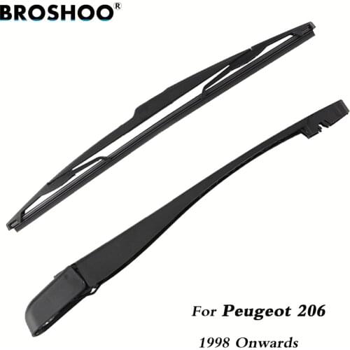 BROSHOO Car Rear Wiper Blade Blades Back Windscreen Wiper Arm For Peugeot 206 Hatchback (1998 Onwards) 355mm Auto Styling