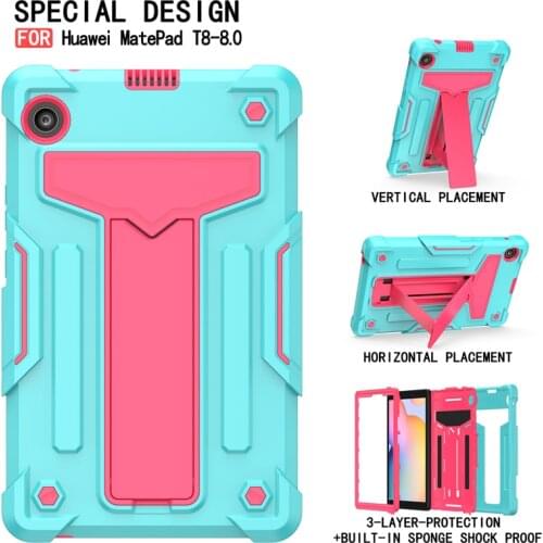 Shock Proof case For Huawei MatePad T8 Kobe2-L03 KOBe2-L09 8.0 inch Heavy Duty Protective Drop for Kids Cover