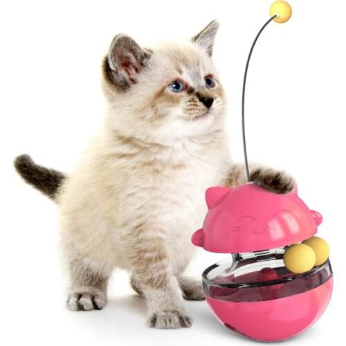 Cat Fun Tumbler Toy Pet Leaking Toys Slow Food Puzzle Interaction Chew Feeding Pet Products Catnip Kitten Accessories Tunnel