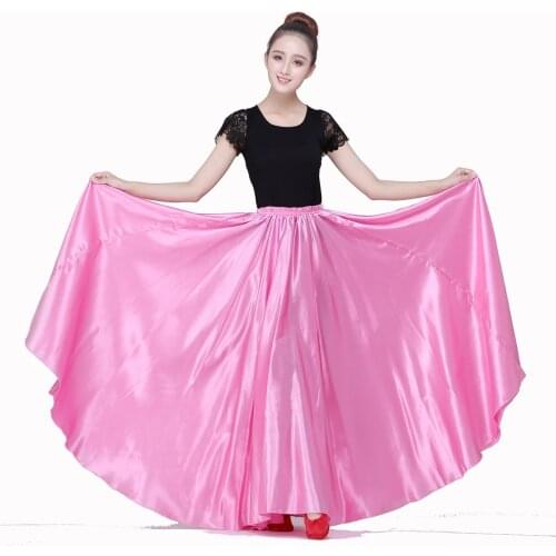 Flamenco Dance Skirt Belly Dancing Skirt Spanish Flamenco Costumes Gypsy Belly Dance Top and Skirt 540 Degree Dropshipping