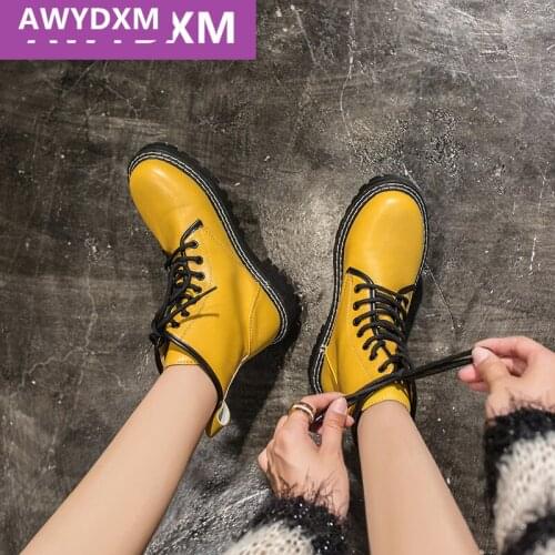 Pu Leather Goth Casual Snow Ankle Boots Chunky Women Shoes 2021 New Winter Low Heels Platform Designer Motorcycle Boots Mujer