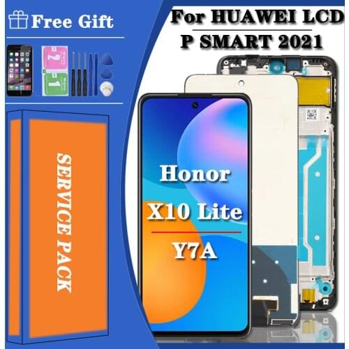 NEW Original Display For Huawei Honor 10X lite X10 lite DNN-LX9 Y7A LCD Display Touch Screen Digitizer For Huawei P Smart 2021