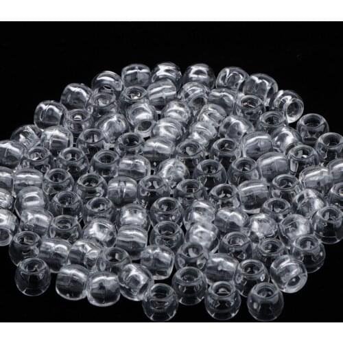 100pcs Plastic Hair Braiding Dreadlocks Beads Hair Jewelry DIY Bracelet Ring - Hair Care & Styling Accessories