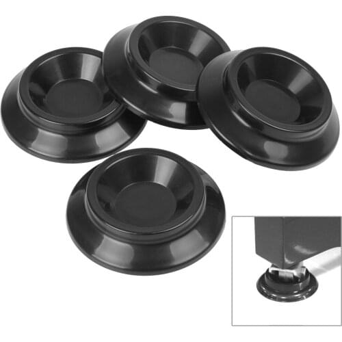 4pcs Black Vertical MATS Piano Caster Cup Electronic Keyboard Instrument Parts & Accessories