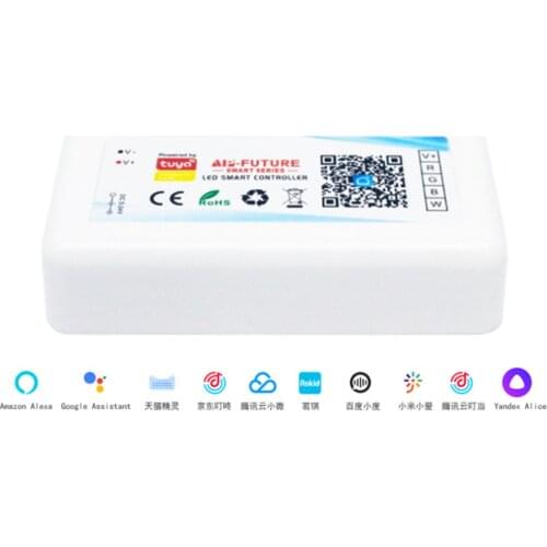 5pcs a lot, DC5-24V, Tuya wifi led remote controller, voice control, mobile for RGB, RGBW, RGB CCT, CCT, Single color LED Strip