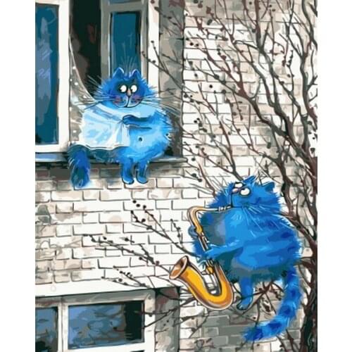 Frameless picture oil painting by numbers wall decor diy painting on canvas for home decor 4050 fall in love