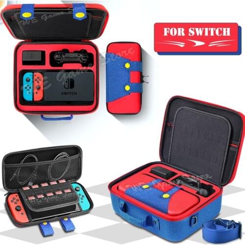 2 in 1 Big Capacity EVA Carrying Storage Bag Case for Nintendo Switch Console,Nintendoswitch Game Accessories Deluxe Shell Cover