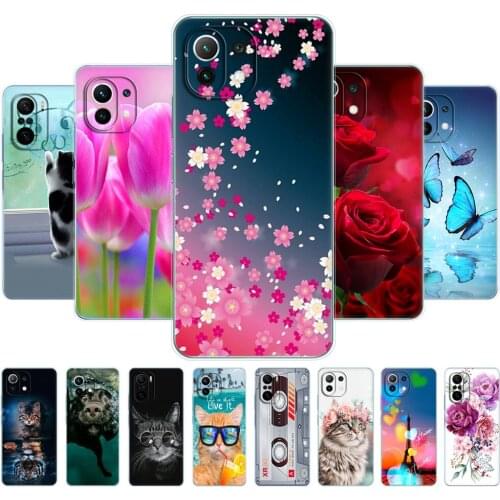 For xiaomi Mi 11 | Mi 11 Lite 5G | Mi 11i | Mi11 Lite 4G Case Back Phone Cover For xiaomi11i Xiomi Mi11Lite Silicon Soft TPU Bag