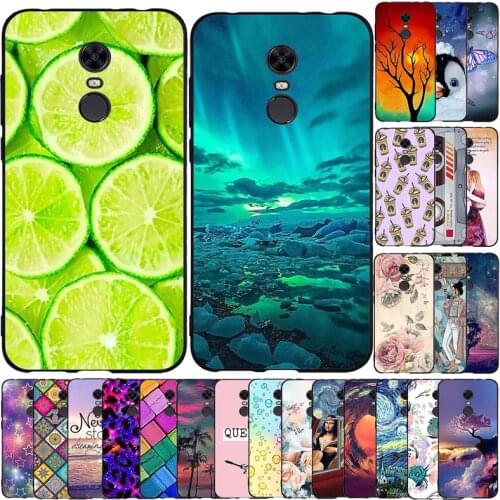 For Xiaomi Redmi 5 Plus Case Flower Animal Cover Silicone Case For Redmi 5 Plus Redmi5 Plus Bumper Shockproof Phone Case Coque