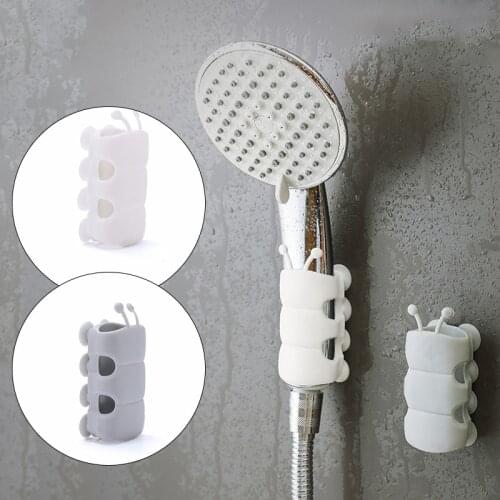 Shower Head Holder Suction Cup Brackets Removable Silicone Wall Mount Showerhead Rack Shelf Storage Punch-free Bathroom Bracket