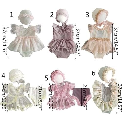 Baby Hat Romper Jumpsuit Short Pants Newborn Photography Props Infants Outfits P31B