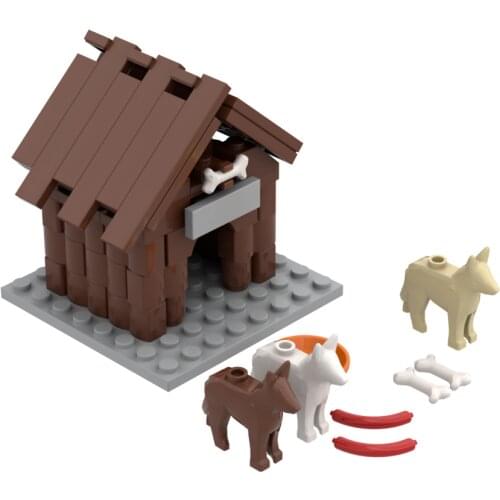 Dog House Farm MOC Compatible Major Brand Toys Building Block Classic Collections Assembled Brick Handmade Design