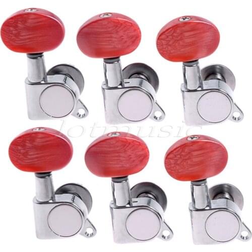 Guitar Tuning Pegs Keys Tuners Machine Heads 6 Right Inline or 3L3R Chrome Enclosed