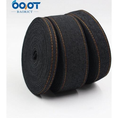 L-201009-1202 5Yards 3/8''1''1-1/2" Double-Sided Jumper Denim Fabric Tape Crafts Bow Cap Accessories and Decorations