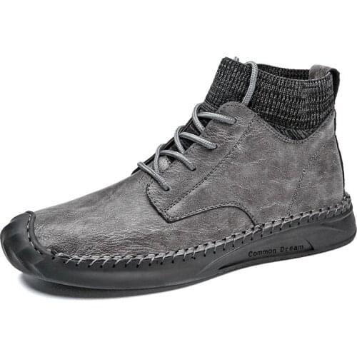 Mens Shoes New High-Top Casual Shoes Trend Large Size Sports Shoes Cross-Border Fashion Personality Non-Slip Tooling Shoes Men