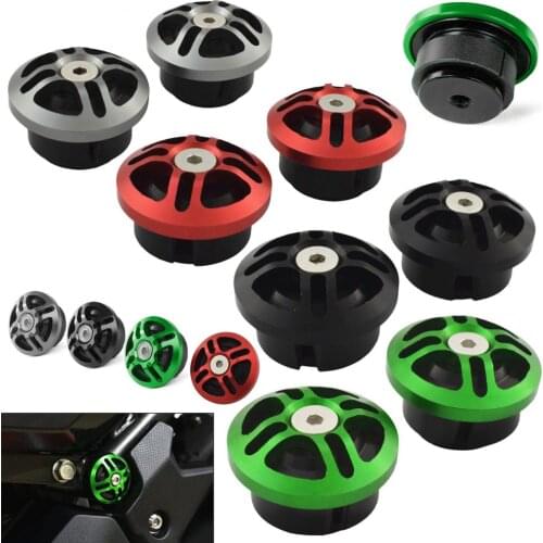 Frame Hole Decorative Cover Plug Cap Set Spools Sliders Stand Screws For KAWASAKI Ninja 250 400 EX250 EX400 Z400 2018 2019 2020