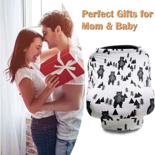 Plus Size Baby Breastfeeding Stroller Craddle Covers Nursing Canopy Cover Windproof Baby Stroller Cover Multi Use Baby Safety