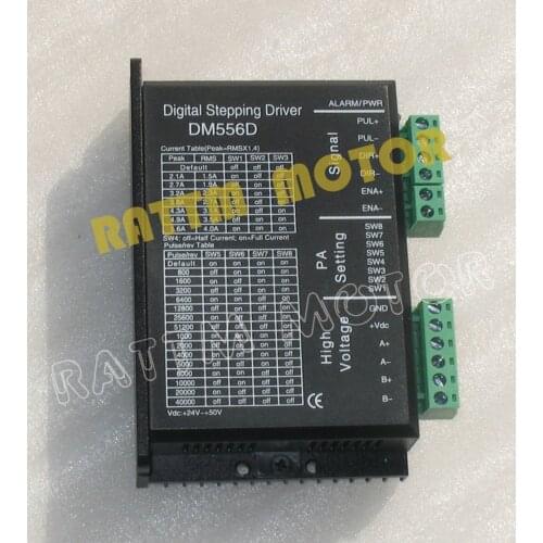 New products!! DM556D 50VDC /5.6A / 256 microstep High performance digital stepping motor driver for stepper motor