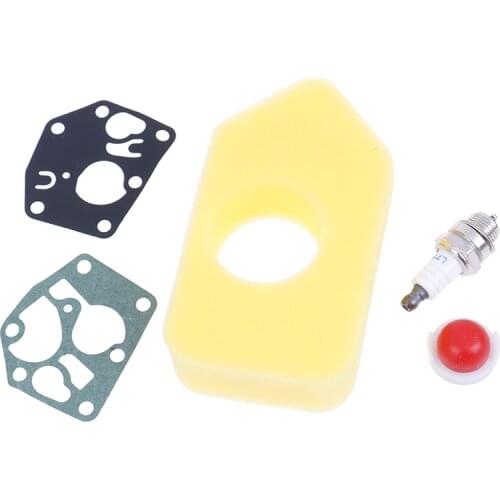 Mini New Carburetor Diaphragm Gasket Air Filter Spark Plug Kit for Briggs & Stratton Many Small Engines Tool Parts
