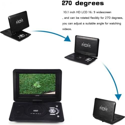 13.9 Inch DVD110-240V HD TV Player Portable 800*480 Resolution 16:9 LCD Large Screen DVD Player For EU Plug DVD Player 2018